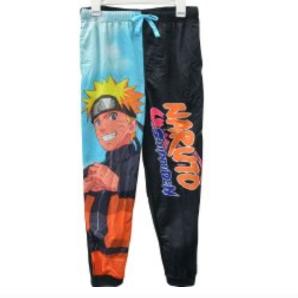 New Naruto Shippuen Collection Graphic Sleep Lounge Pants Anime Jogger  Sz Small